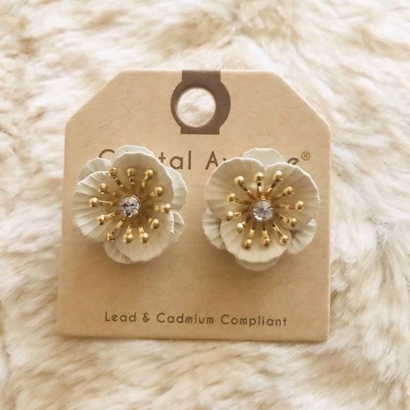 Francesca's Collections Jewelry - SOLD‼️3/$15💎🌸Clay Floral earrings🤍